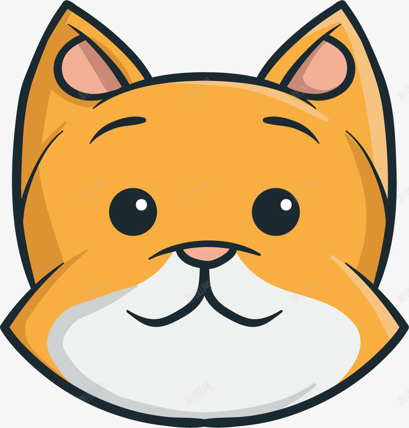 猫咪的头png免抠素材_88icon https://88icon.com png图形 png装饰 动物 头部 猫咪 装饰