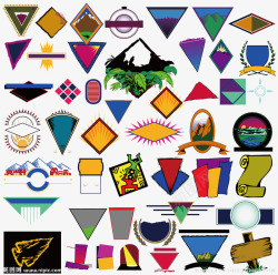 装饰小图三角形素材