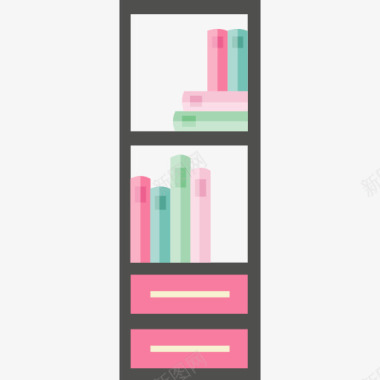 图书馆书柜图标图标