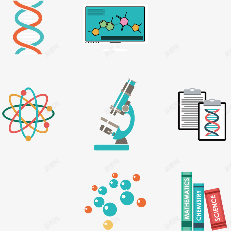 科学实验元素png免抠素材_88icon https://88icon.com 实验 教学 研究 科学 科技