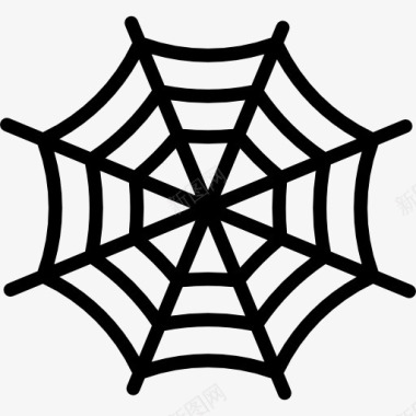 恐怖万圣节蜘蛛网图标图标