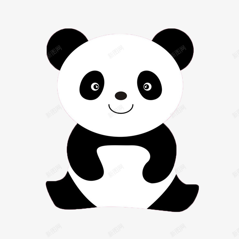 一只熊猫png免抠素材_88icon https://88icon.com 动物 卡通 国宝 熊猫