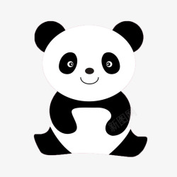 一只熊猫素材