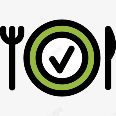 中餐餐具饮食图标图标