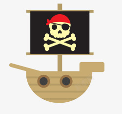 海上海盗船素材
