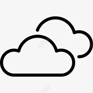 云服务器阴天图标图标