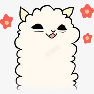 卡通白色猫咪笑png免抠素材_88icon https://88icon.com 卡通 猫咪 白色