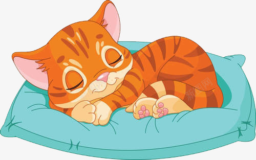 一只睡得很舒服的猫咪png免抠素材_88icon https://88icon.com 卡通手绘 可爱 宠物 猫咪 睡觉 躺被窝里的卡通猫 闭着的眼睛