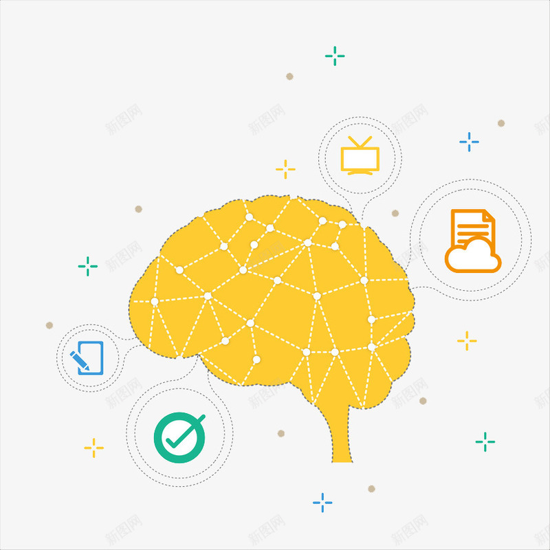 创意大脑png免抠素材_88icon https://88icon.com 创意 卡通 商务 大脑 对话 手绘 橘色 水彩 脑袋