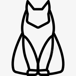 西伯利亚西伯利亚猫图标高清图片