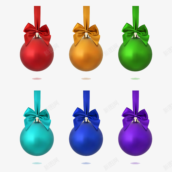 彩色的圣诞礼物球png免抠素材_88icon https://88icon.com 圣诞节 彩色 球形 礼物 蝴蝶结