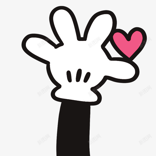 手拿红心手势卡通手绘png免抠素材_88icon https://88icon.com 卡通 手 手势 爱情 红心
