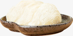 白色米团石纹餐具素材