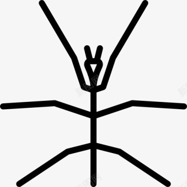 虫竹节虫图标图标