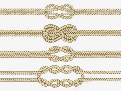 结成串的绳子素材