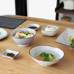 川岛屋陶瓷千段草特色餐盘餐具素材