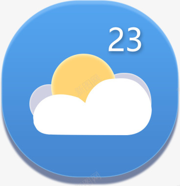 多云天气安卓手机天气app应用图标图标