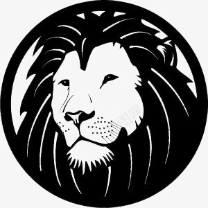 狮子徽章模板图标图标