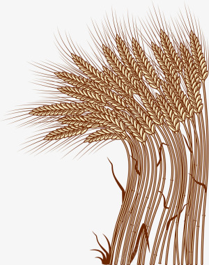 稻穗农作物麦穗创意图标图标