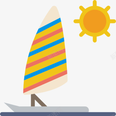 阳光滑翔伞图标图标