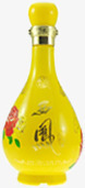 黄色酒瓶质感素材