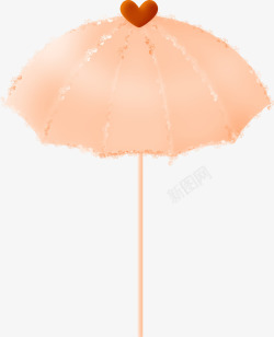 漂亮红心漂亮卡通雨伞高清图片