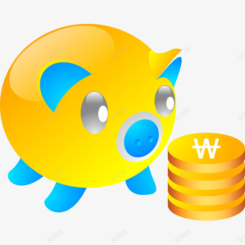 金色小猪储钱罐png免抠素材_88icon https://88icon.com 储钱罐 小猪 罐子 金色 金色小猪