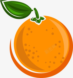 橙色清新橙子素材