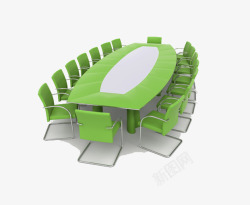 现代化办公桌椅素材