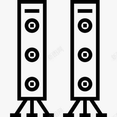 低音喇叭扬声器图标图标