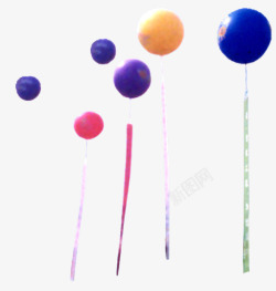 气球六一童年游玩素材