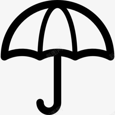 天气气象伞图标图标