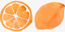 橘色橙子素材
