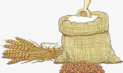 麦子手绘图素材