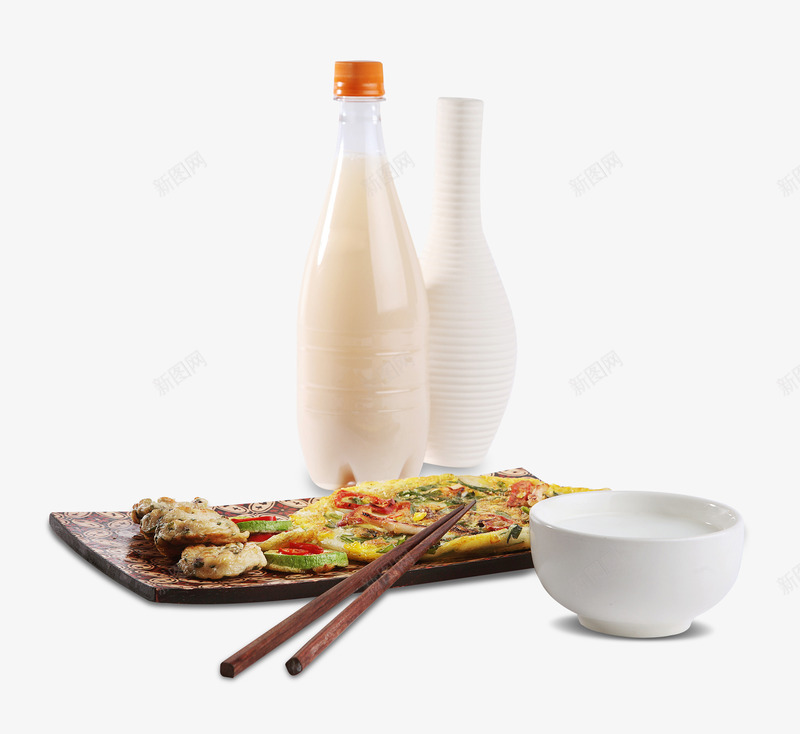 餐盘食物png免抠素材_88icon https://88icon.com 碗 米酒 韩式 餐具