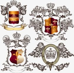 古典皇家徽章素材