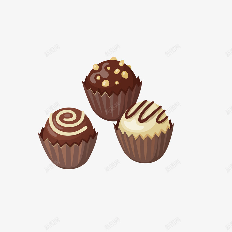 美味的巧克力球矢量图eps免抠素材_88icon https://88icon.com 卡通 巧克力 巧克力球 球形巧克力 美味 美味巧克力 矢量图