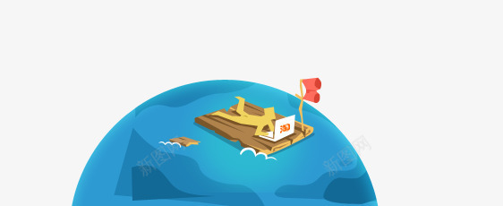 大海船红旗航行卡通png免抠素材_88icon https://88icon.com 卡通 大海 红旗 航行 船