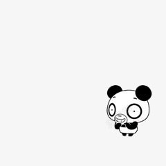 黑白色卡通可爱熊猫素材