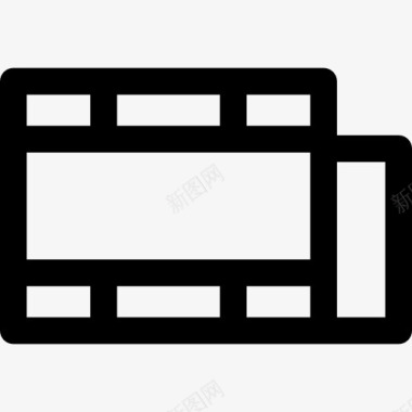 视频播放界面胶片图标图标