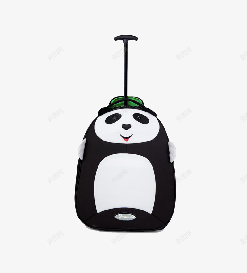 卡通熊猫拉杆箱png免抠素材_88icon https://88icon.com 卡通熊猫 可爱 拉杆箱 行李箱