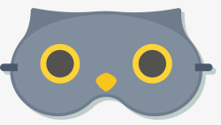 矢量睡眠眼罩猫咪圆眼睛眼罩矢量图高清图片