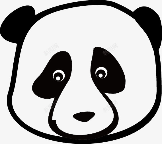 可爱卡通熊猫矢量图ai免抠素材_88icon https://88icon.com 卡通动物 可爱卡通熊猫 矢量素材 矢量图