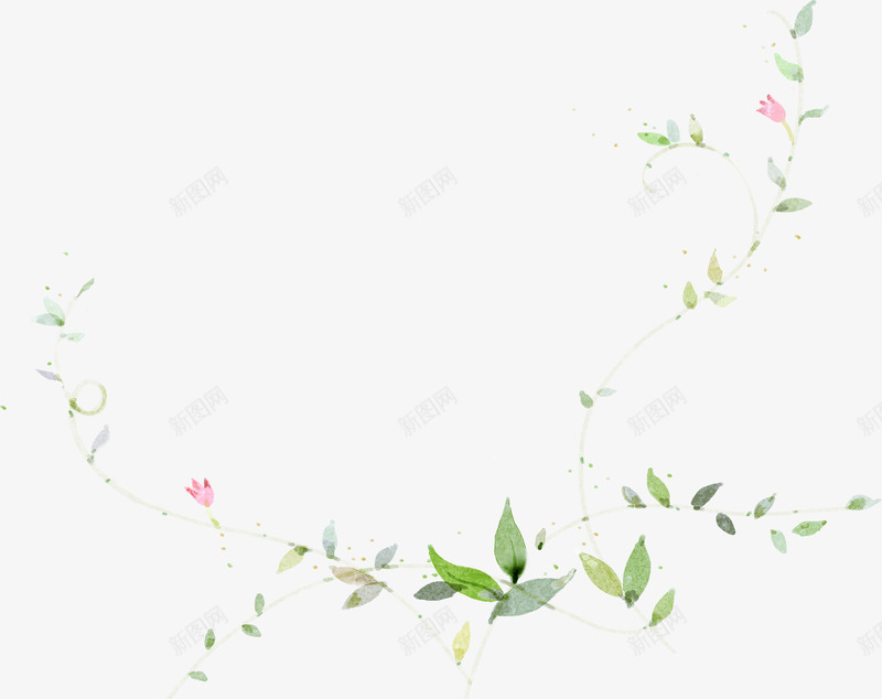 手绘绿色清新树叶造型png免抠素材_88icon https://88icon.com 树叶 清新 绿色 造型