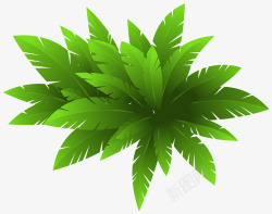 热带绿色植物元素素材