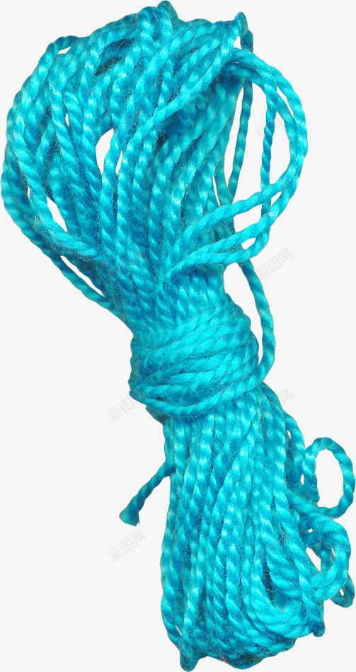 蓝色漂亮绳子png免抠素材_88icon https://88icon.com 绳子 缠绕绳子 蓝色绳子