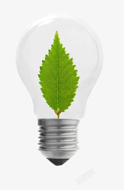 绿色环保灯泡1素材