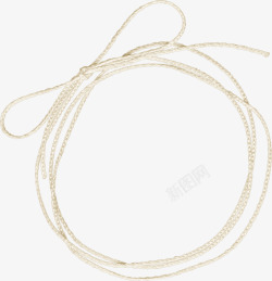 白色绳子素材