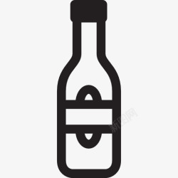 透明伏特加酒瓶伏特加酒瓶图标高清图片