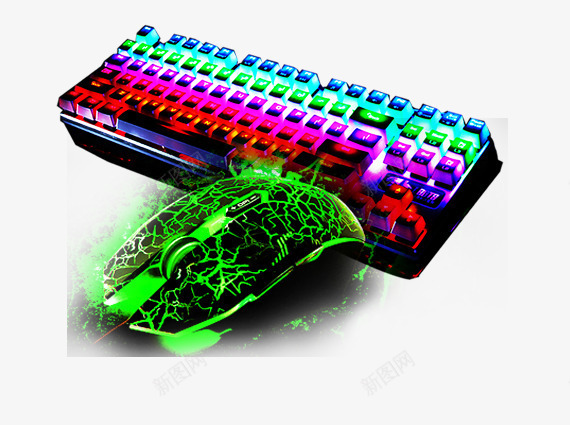 鼠标彩色键盘png免抠素材_88icon https://88icon.com 红色 绿色 配件 键盘 鼠标 鼠标样式